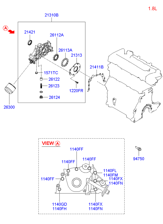 GALLOPER 2630035500 - Filter assy - engine oil ps1.lv