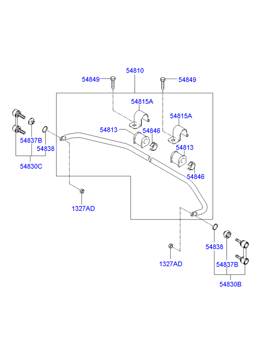 Mitsubishi 5483025020 - Stiepnis / Atsaite, Stabilizators ps1.lv