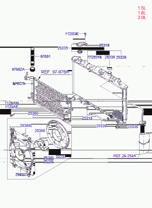 KIA 253102D200 - Radiators, Motora dzesēšanas sistēma ps1.lv