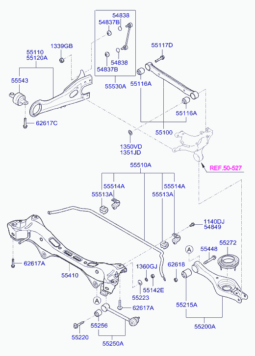 KIA 55210-2H000 - Neatkarīgās balstiekārtas svira, Riteņa piekare ps1.lv