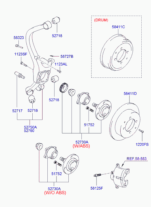 Hyundai 5272038801 - Piekare, Šķērssvira ps1.lv