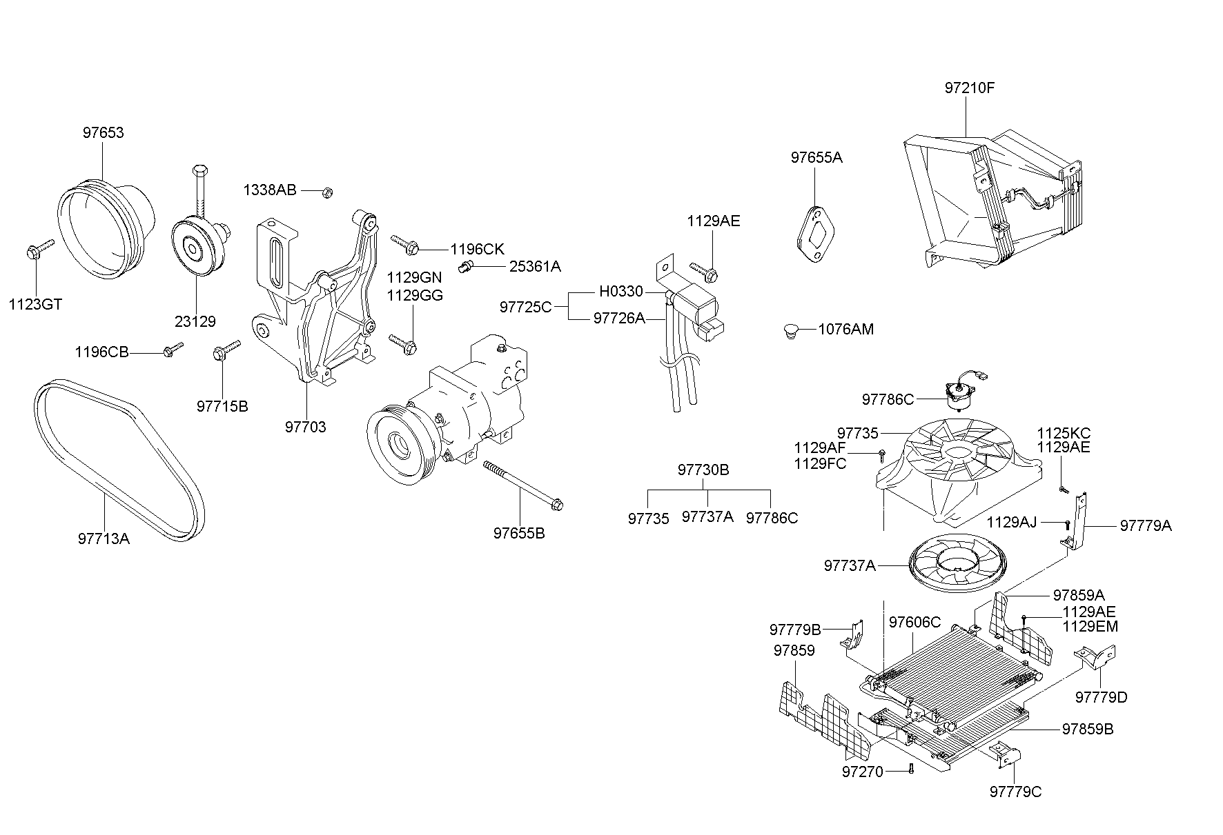 Hyundai 97713 4A010 - Ķīļsiksna ps1.lv