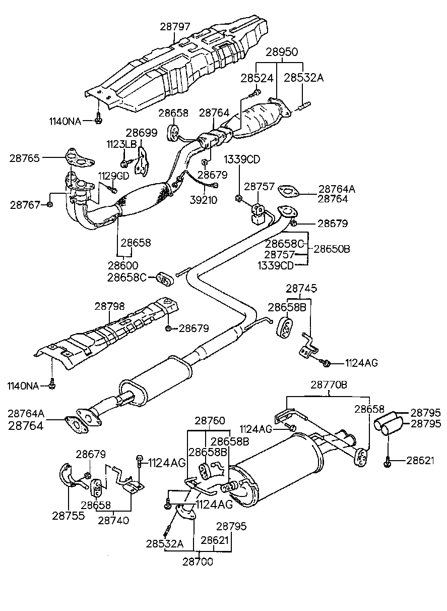 KIA 28658-34100 - Bukse, Stabilizators ps1.lv