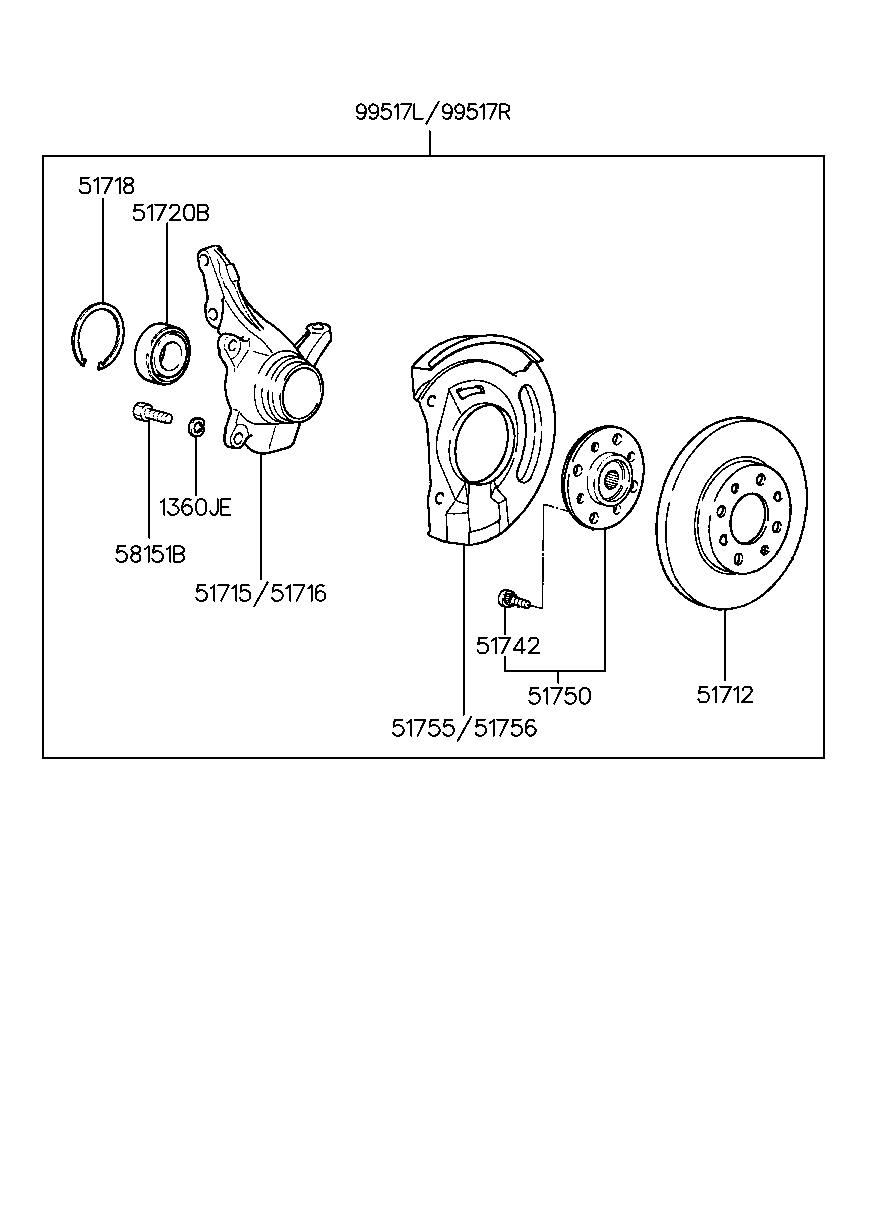 Mitsubishi 5172034100 - Riteņa rumbas gultnis ps1.lv