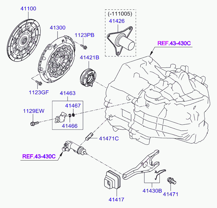 KIA 41300-3D000 - Sajūga piespiedējdisks ps1.lv