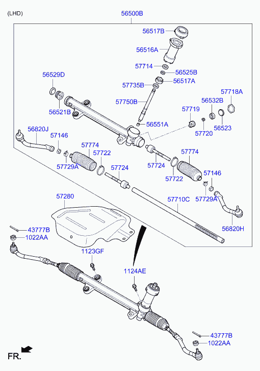 Eagle 56820-3V190 - Leņķa šarnīrs, Stūres garenstiepnis ps1.lv