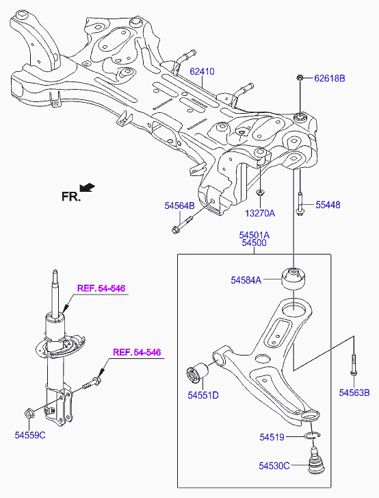 Hyundai 54584 C8000 - Piekare, Šķērssvira ps1.lv