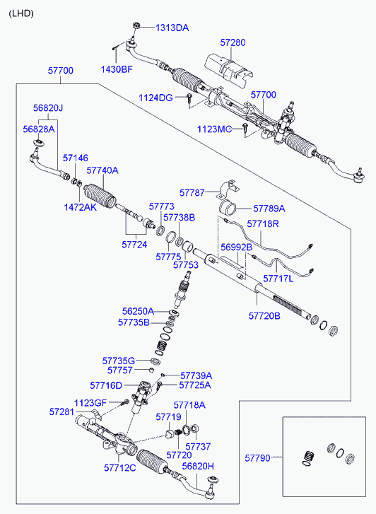 KIA 56820-3K000 - Stūres šķērsstiepņa uzgalis ps1.lv