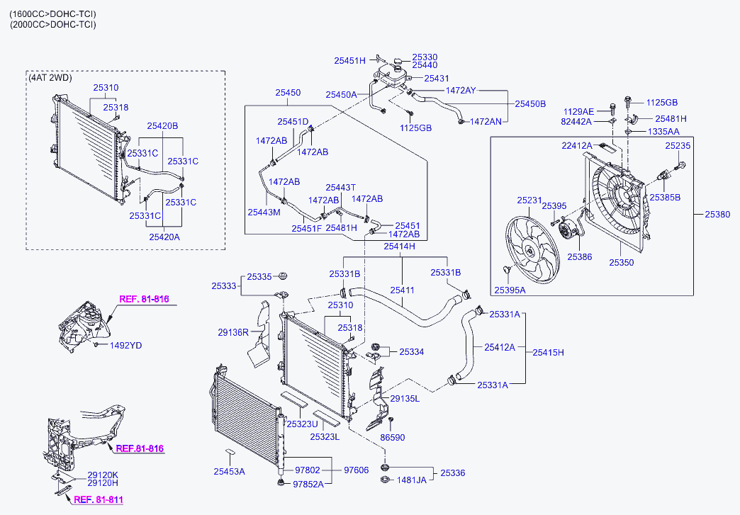 Hyundai 25310-2L600 - Radiators, Motora dzesēšanas sistēma ps1.lv