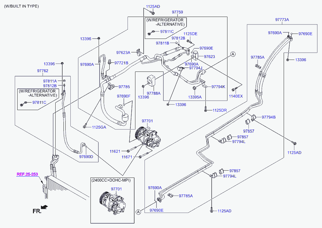 Hyundai 97701-2W050 - Kompresors, Gaisa kond. sistēma ps1.lv