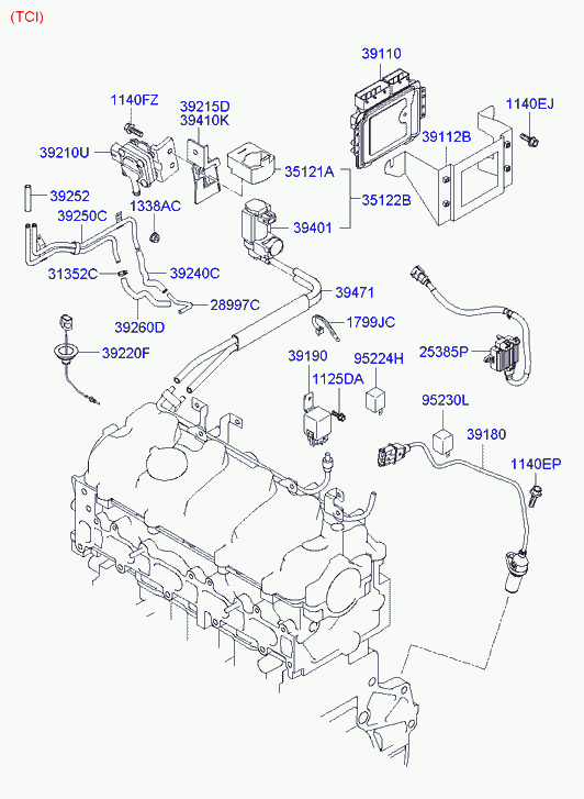 Hyundai 3512027400 - Spiediena pārveidotājs, Izpl. gāzu vadība ps1.lv