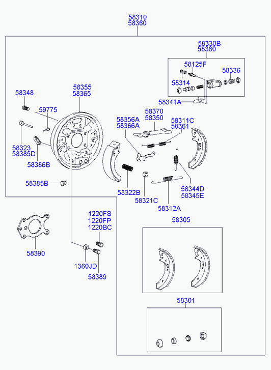 Hyundai 5838025000 - Riteņa bremžu cilindrs ps1.lv