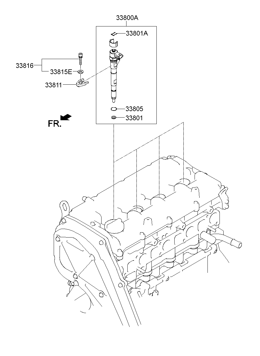 KIA 33813-4A000 - Blīve, Izplūdes gāzu recirkulācijas vārsts ps1.lv