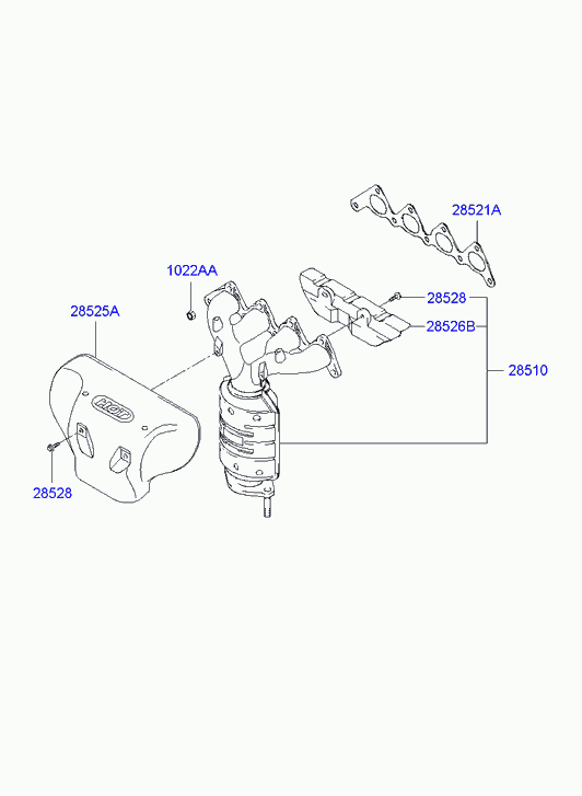 Hyundai 2851023820 - Katalizators ps1.lv