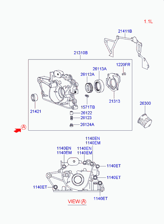 KIA 2142122001 - Vārpstas blīvgredzens, Sadales vārpsta ps1.lv