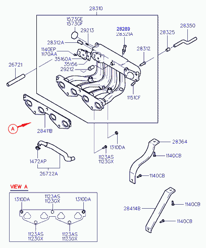 Hyundai 1123008251 - Skrūve, Izplūdes sistēma ps1.lv