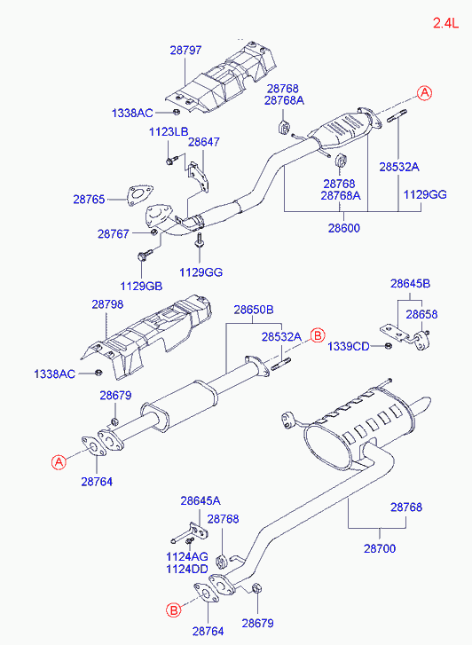 KIA 28785 38510 - Bukse, Stabilizators ps1.lv