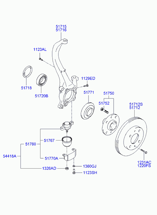 Hyundai (BEIJING) 5171238300 - Bremžu diski ps1.lv