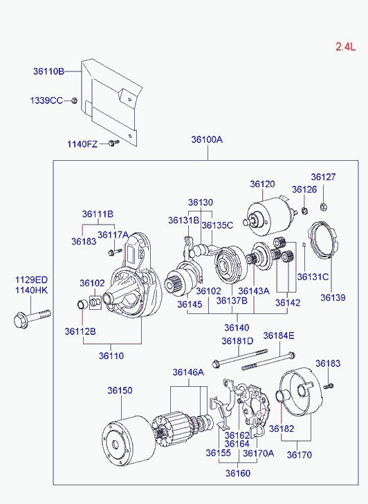 KIA 3612037310 - Relejs, Starteris ps1.lv