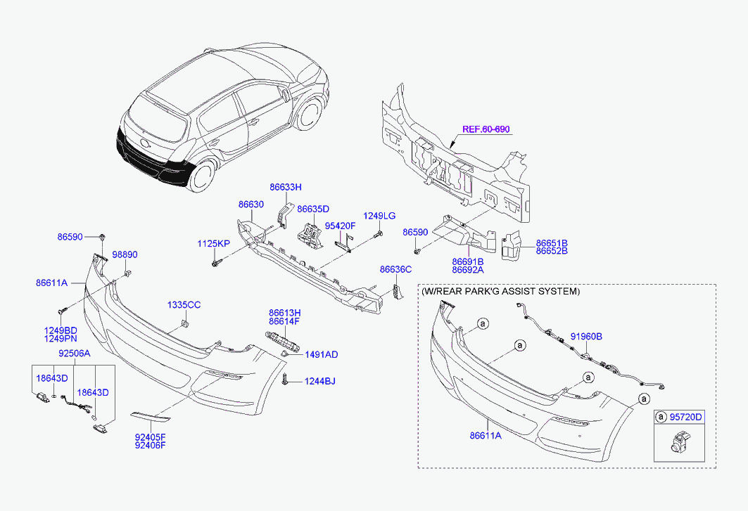 KIA 1864305009L - Kvēlspuldze, Pieejas signāla gaisma ps1.lv