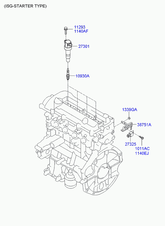 KIA 27301-03010 - Aizdedzes spole ps1.lv