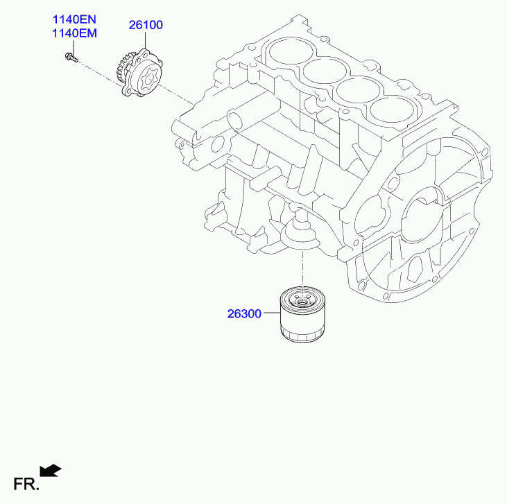 KIA (DYK) 26300-02503 - Eļļas filtrs ps1.lv