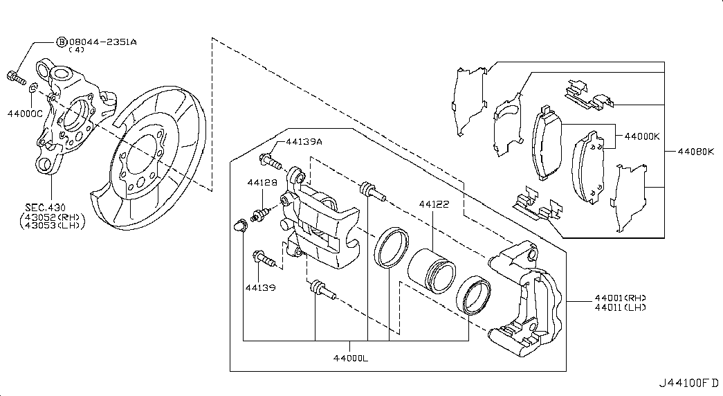 MAZDA D40601MB0A - Bremžu uzliku kompl., Disku bremzes ps1.lv