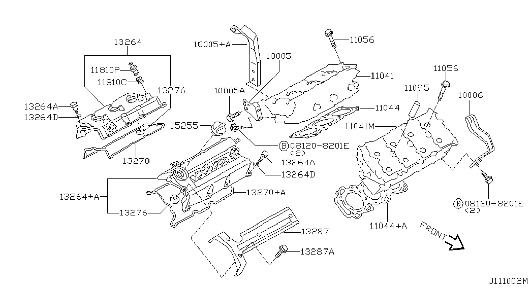 NISSAN 13270-8P311 - Blīve, Motora bloka galvas vāks ps1.lv