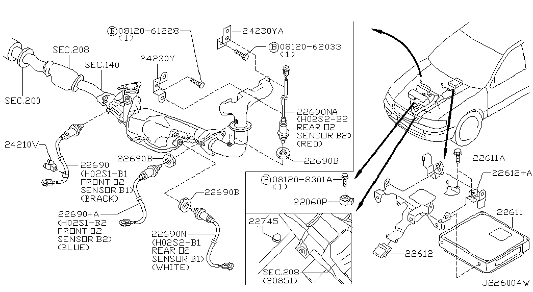 Infiniti 226A1-4L712 - Lambda zonde ps1.lv