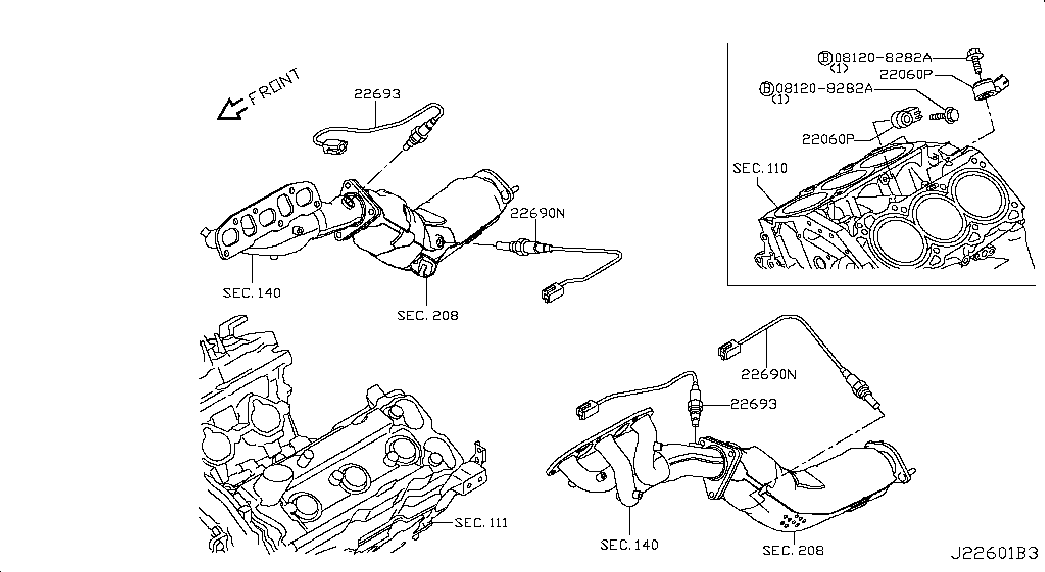 Infiniti 226A0-1KT0A - Lambda zonde ps1.lv