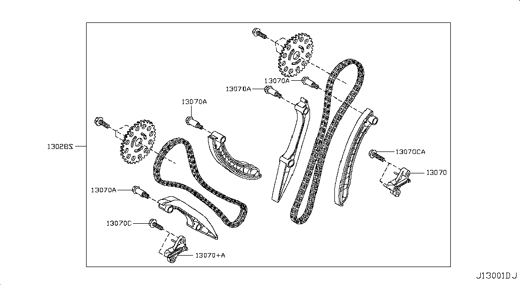 NISSAN 13028-00Q0B - Sadales vārpstas piedziņas ķēdes komplekts ps1.lv