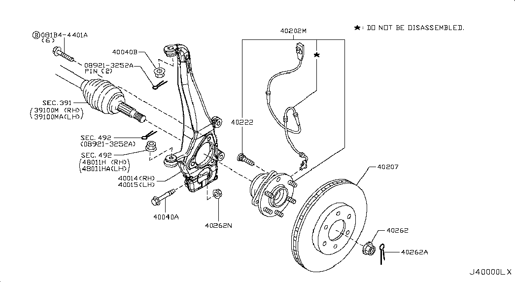 Infiniti 402021LA0A - Riteņa rumbas gultņa komplekts ps1.lv