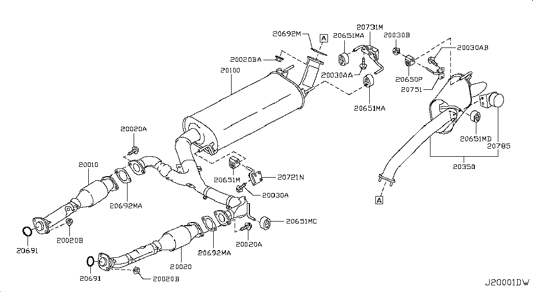 NISSAN 2069224U00 - Blīve, Izplūdes caurule ps1.lv