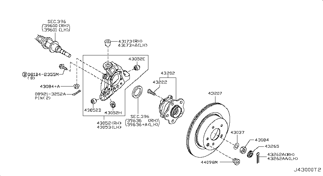 Hyundai 432024GA0B - Riteņa rumbas gultņa komplekts ps1.lv