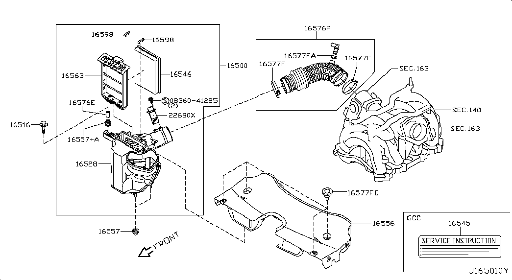 FORD 16546JG30A - Gaisa filtrs ps1.lv