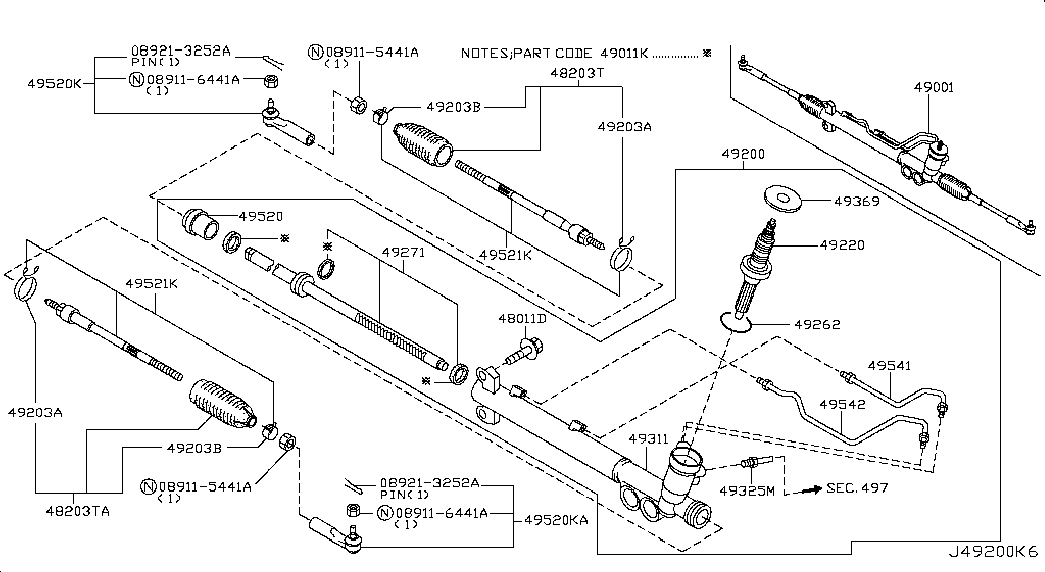 NISSAN 48203-4U026 - Putekļusargs, Stūres iekārta ps1.lv