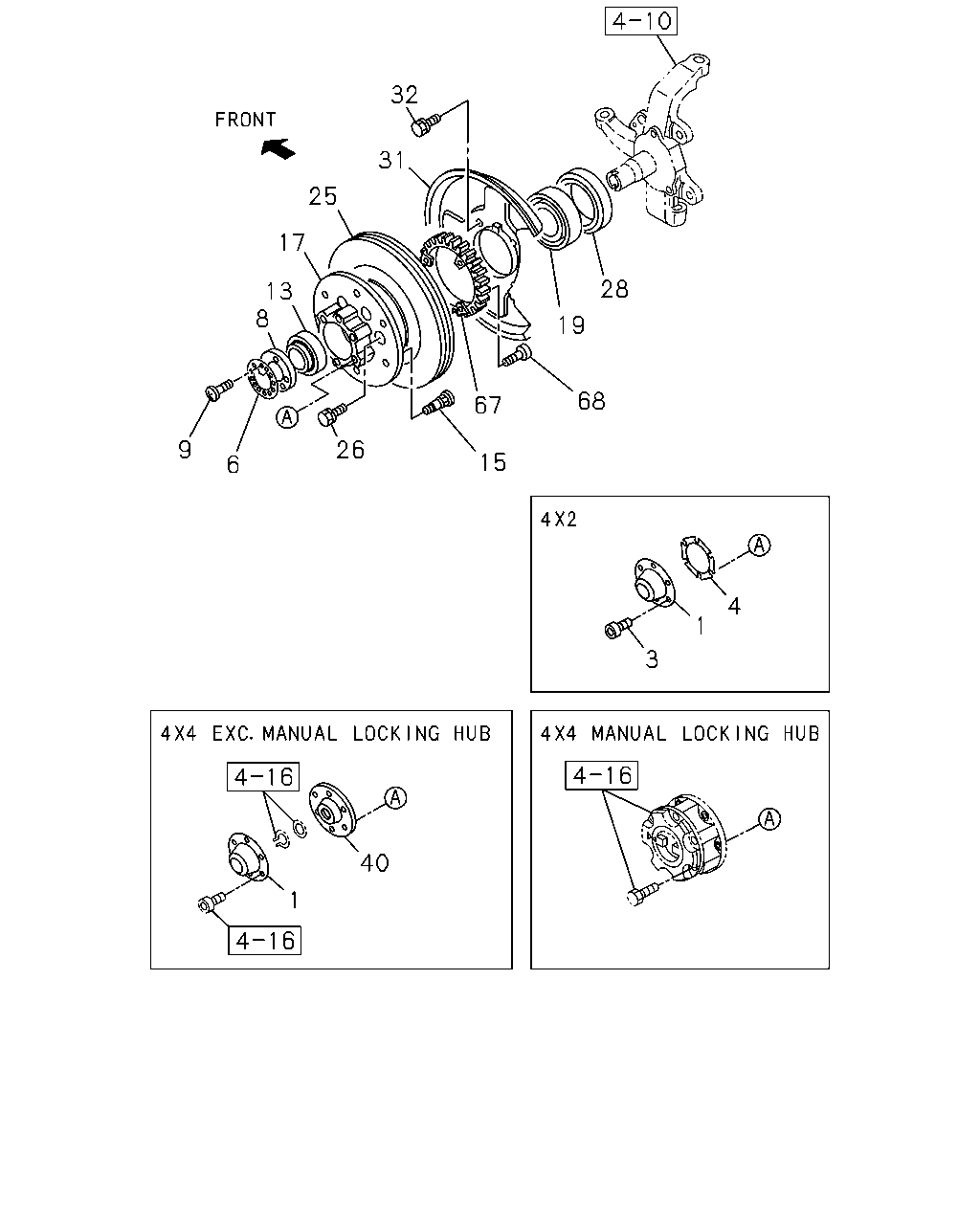 Subaru 8-94227-041-0 - Riteņa rumbas gultņa komplekts ps1.lv