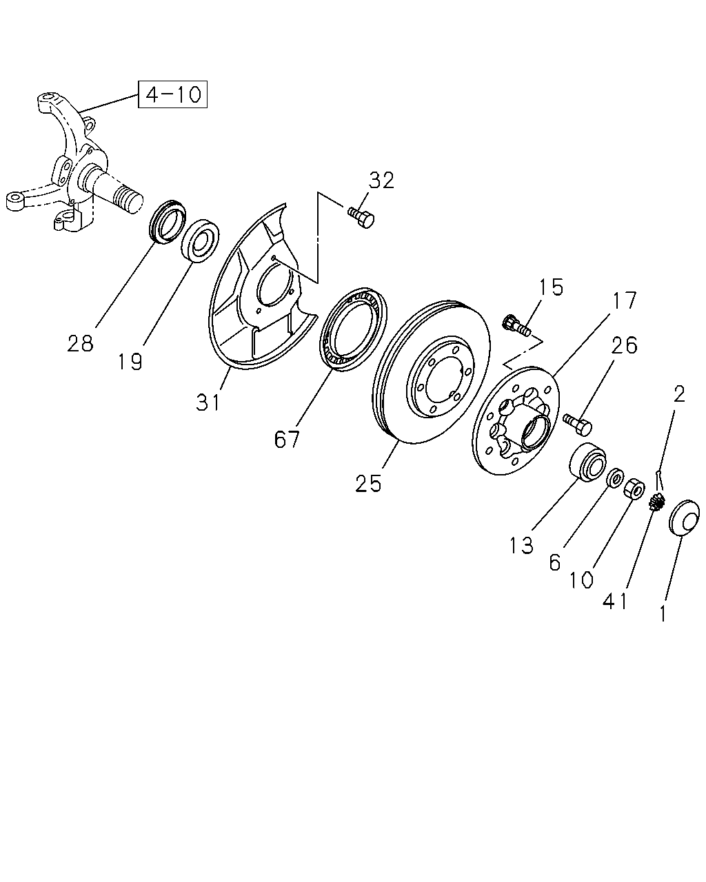 Subaru 8-94258-819-0 - Riteņa rumbas gultņa komplekts ps1.lv