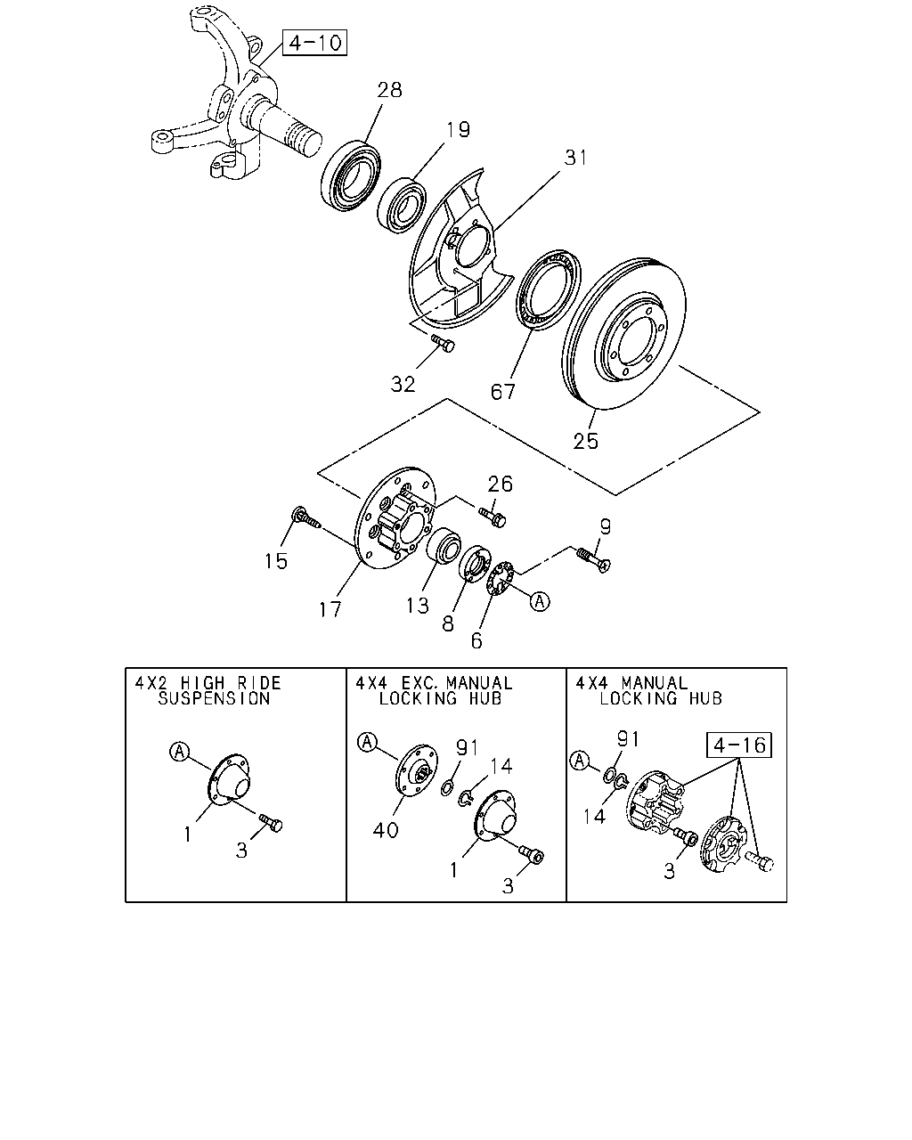 ISUZU 8-94242-913-0 - Riteņa rumbas gultņa komplekts ps1.lv