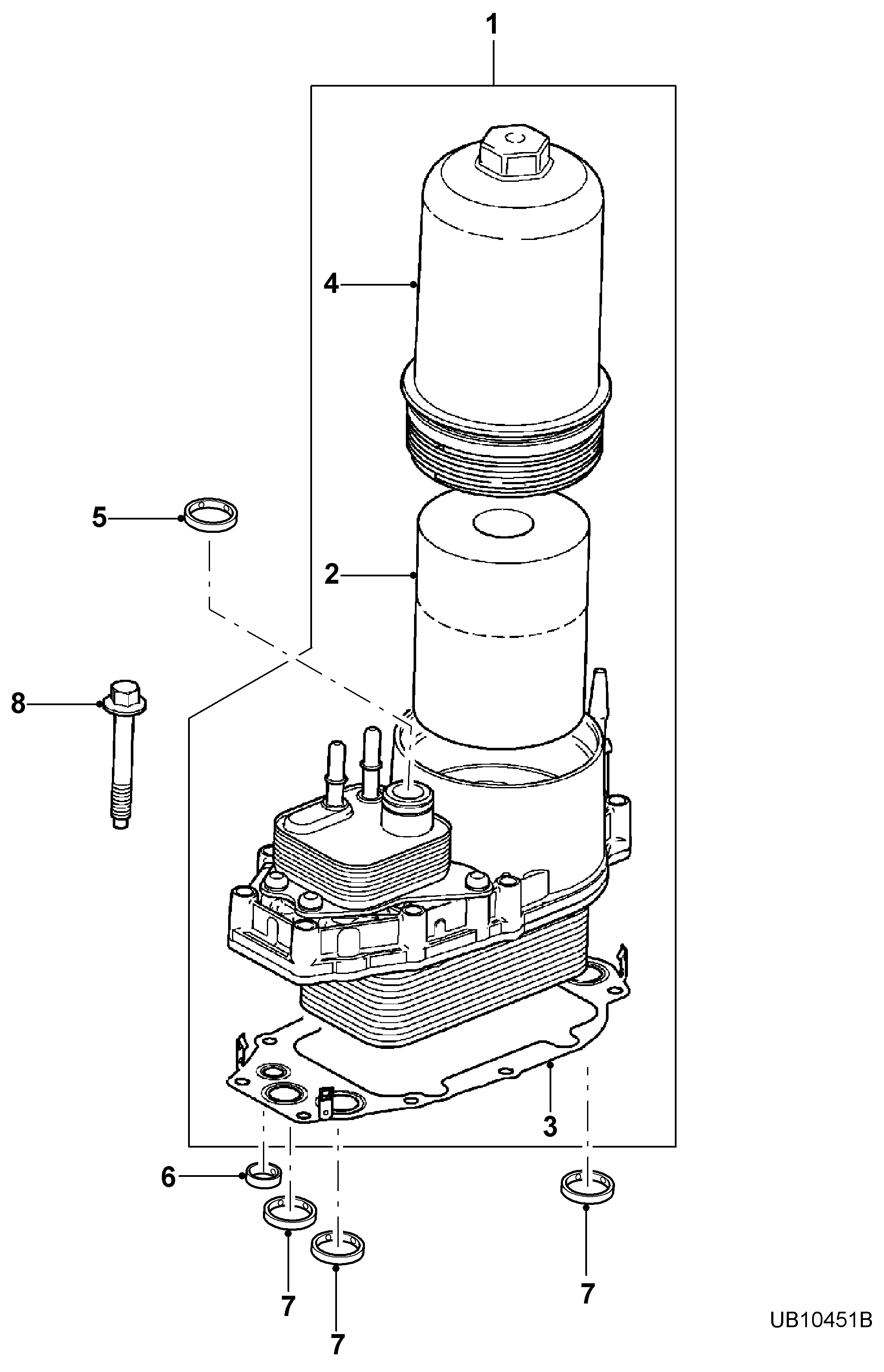 Jaguar JDE 8751 - Eļļas filtrs ps1.lv