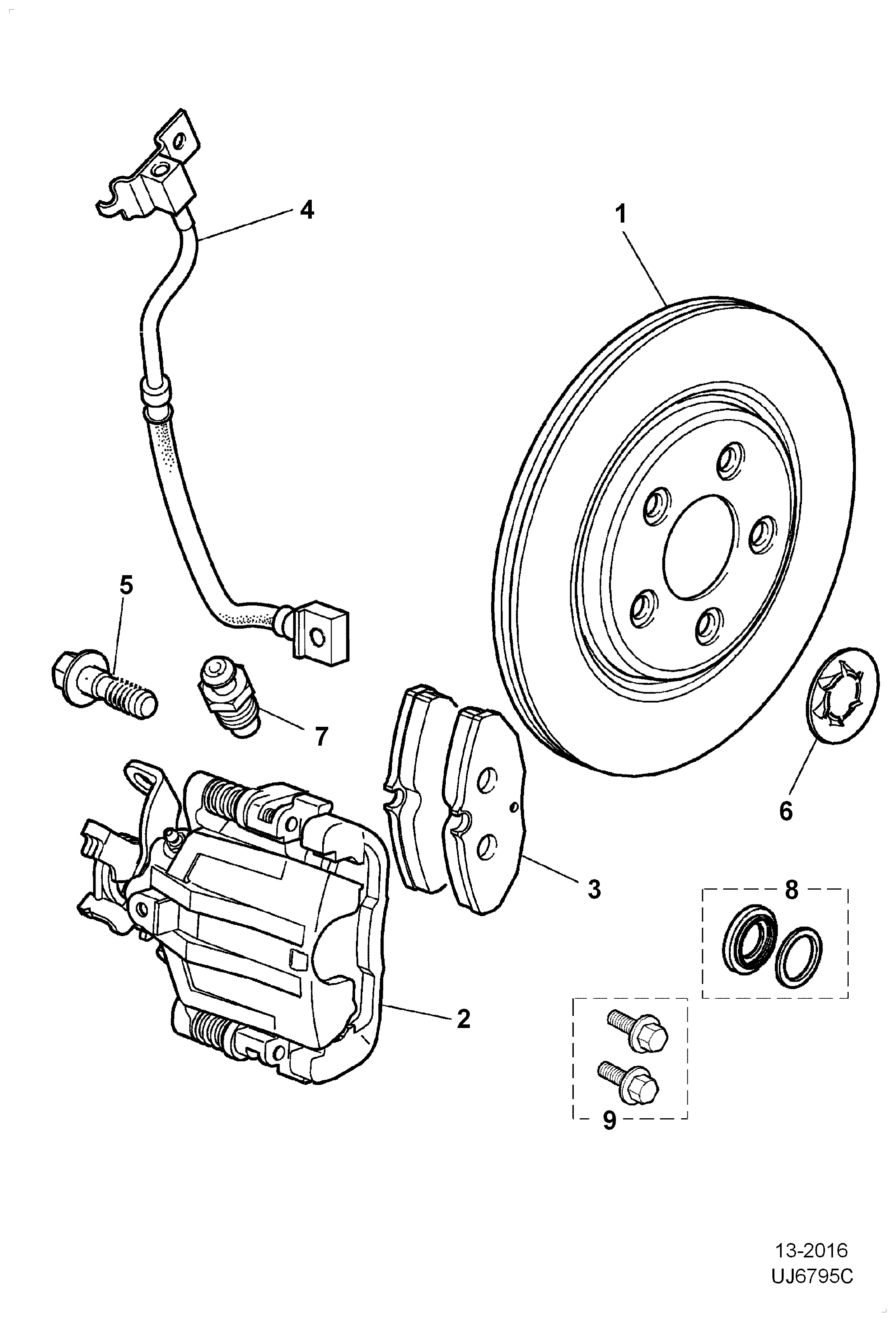 Lincoln XR812436 - Bremžu uzliku kompl., Disku bremzes ps1.lv