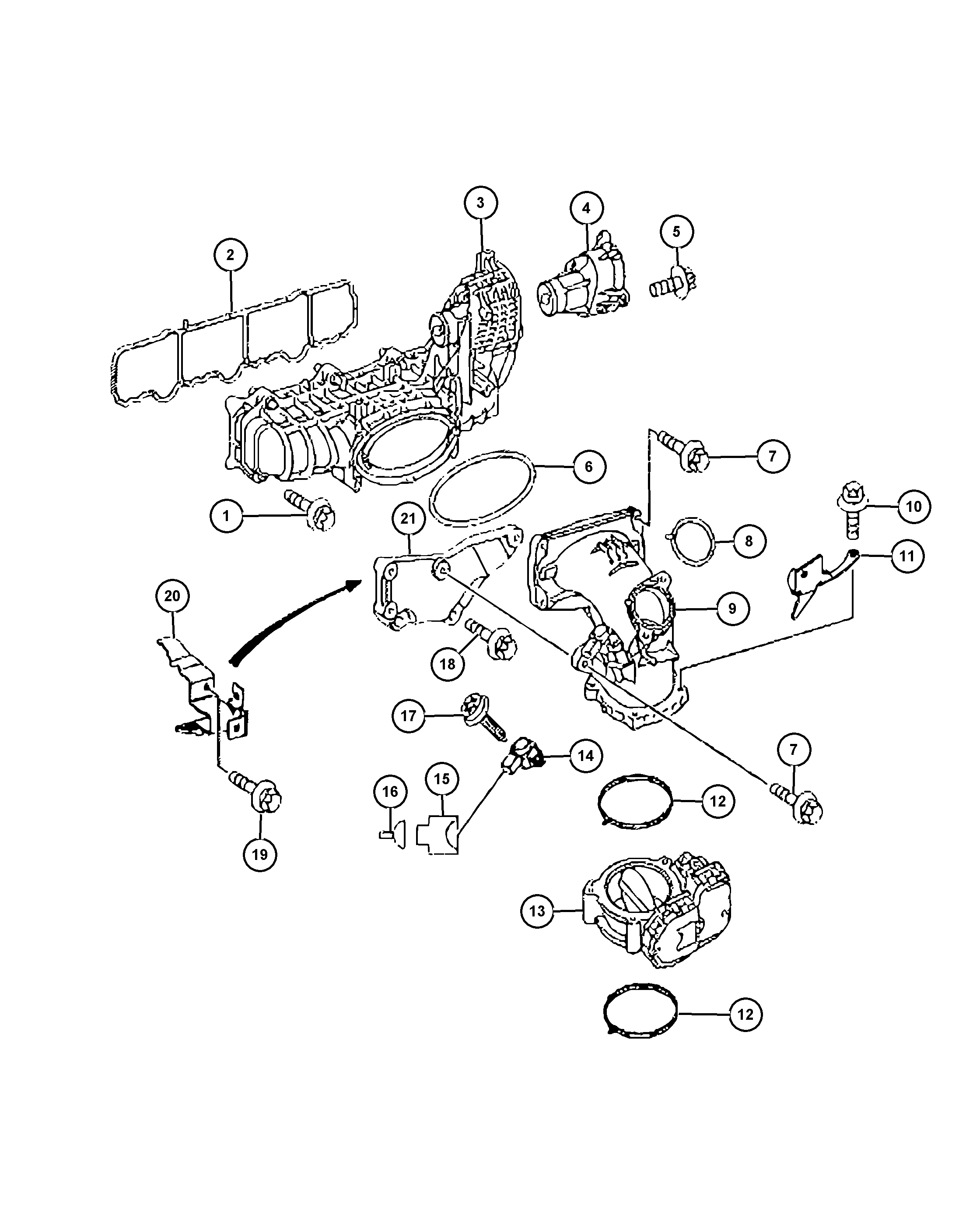 Jeep 68089 600AA - Devējs, Izplūdes gāzu spiediens ps1.lv