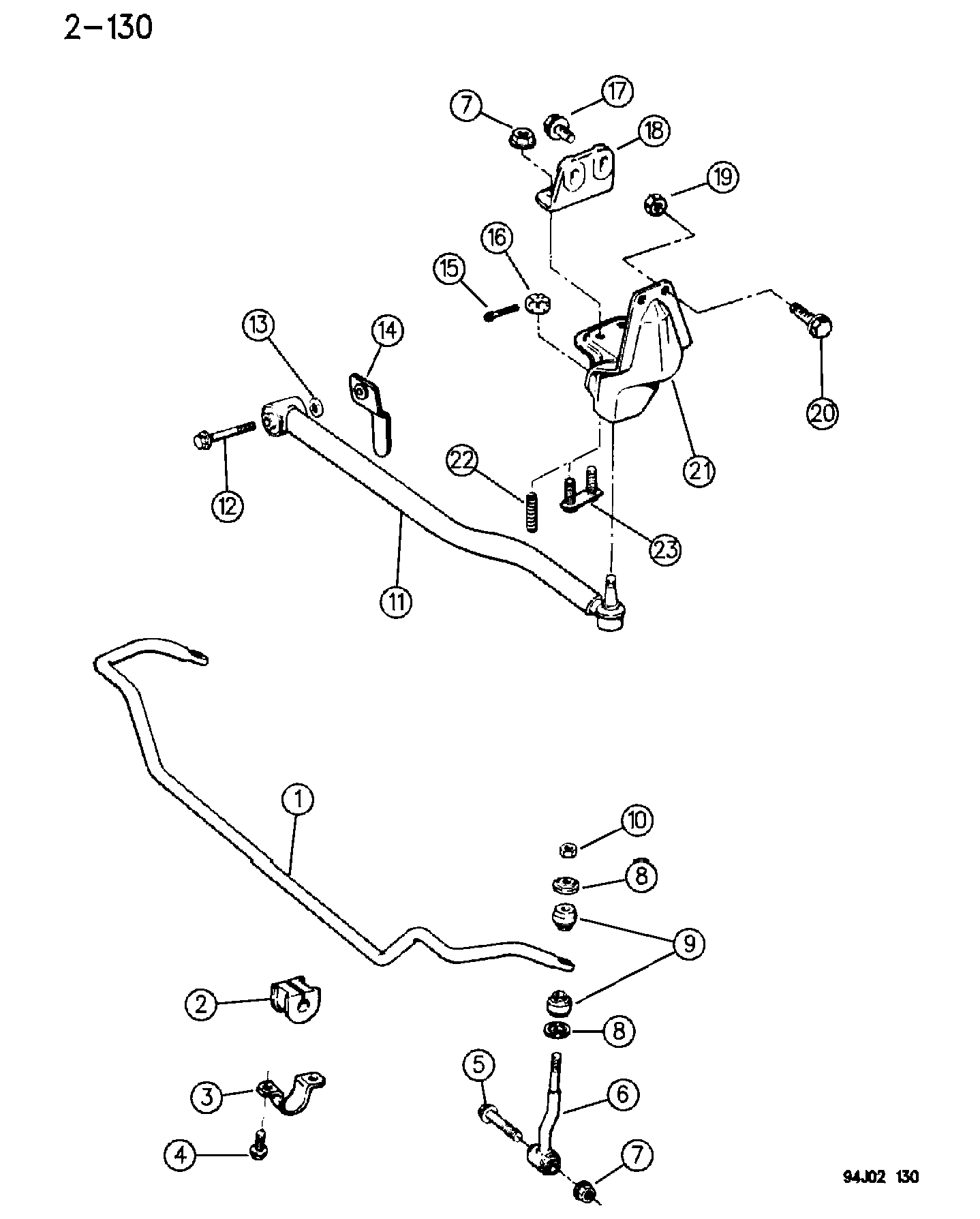 Chrysler 5203 7849 - Stiepnis / Atsaite, Stabilizators ps1.lv