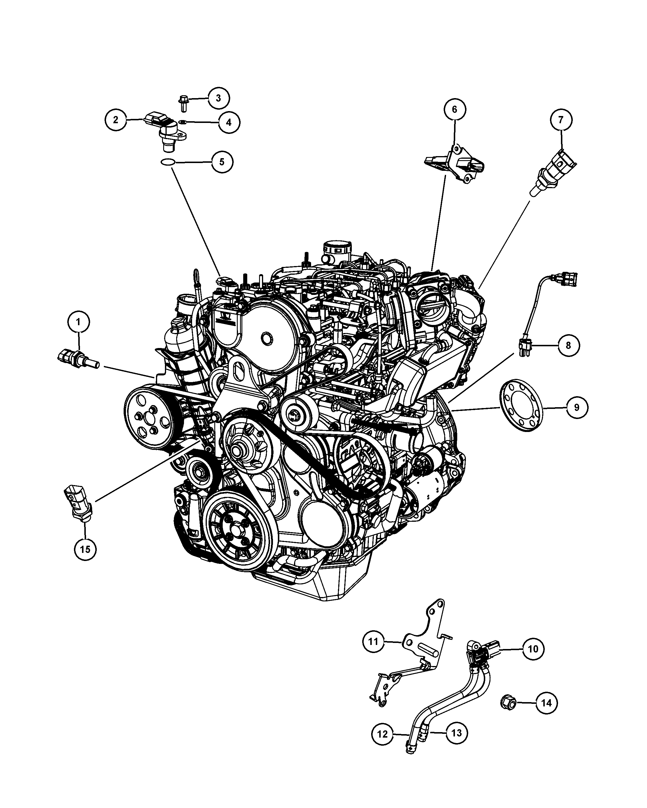 Jeep 68142 898AA - SENSOR OIL TEMPERATURE ps1.lv