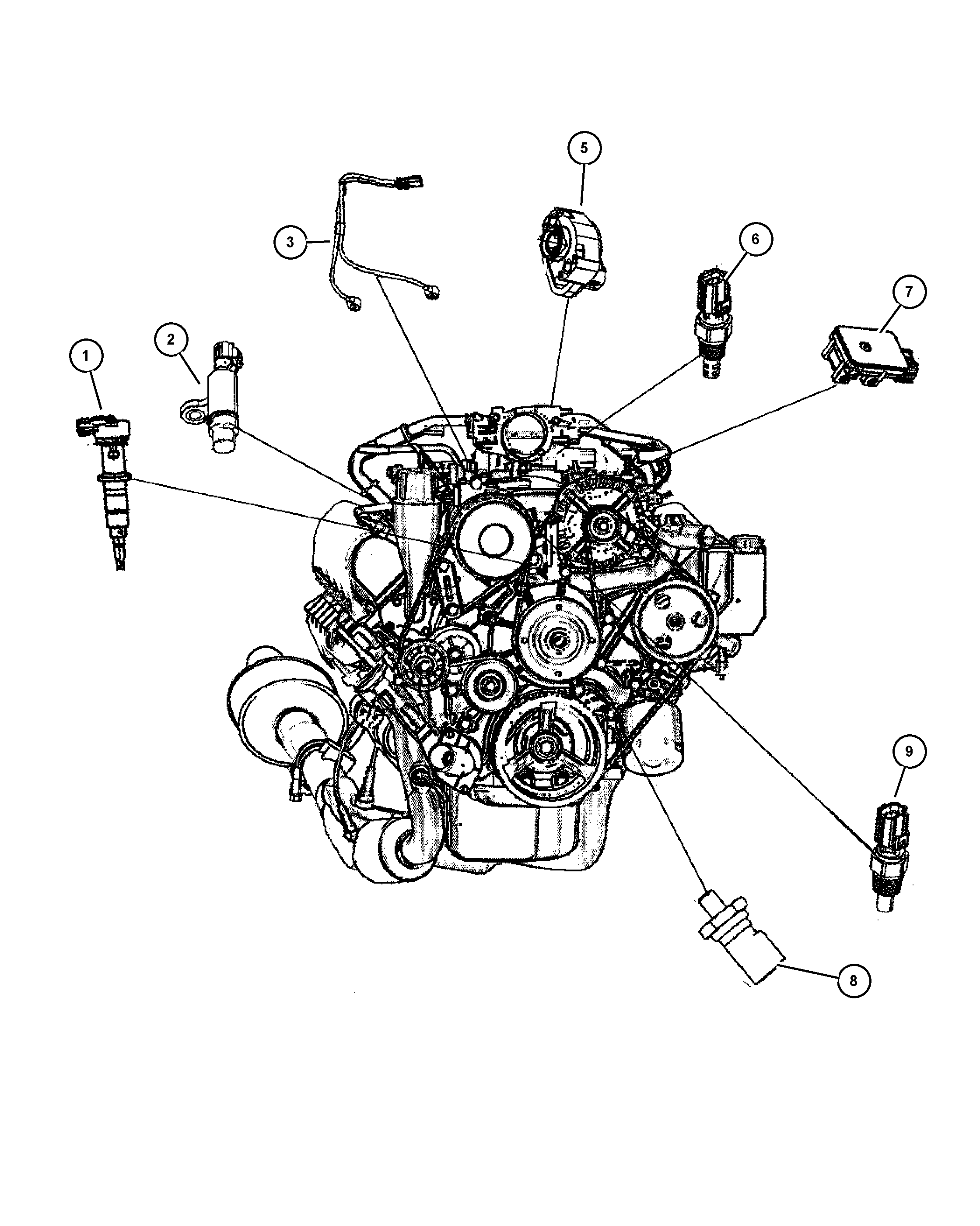 Chrysler 56041 584AC - Impulsu devējs, Kloķvārpsta ps1.lv