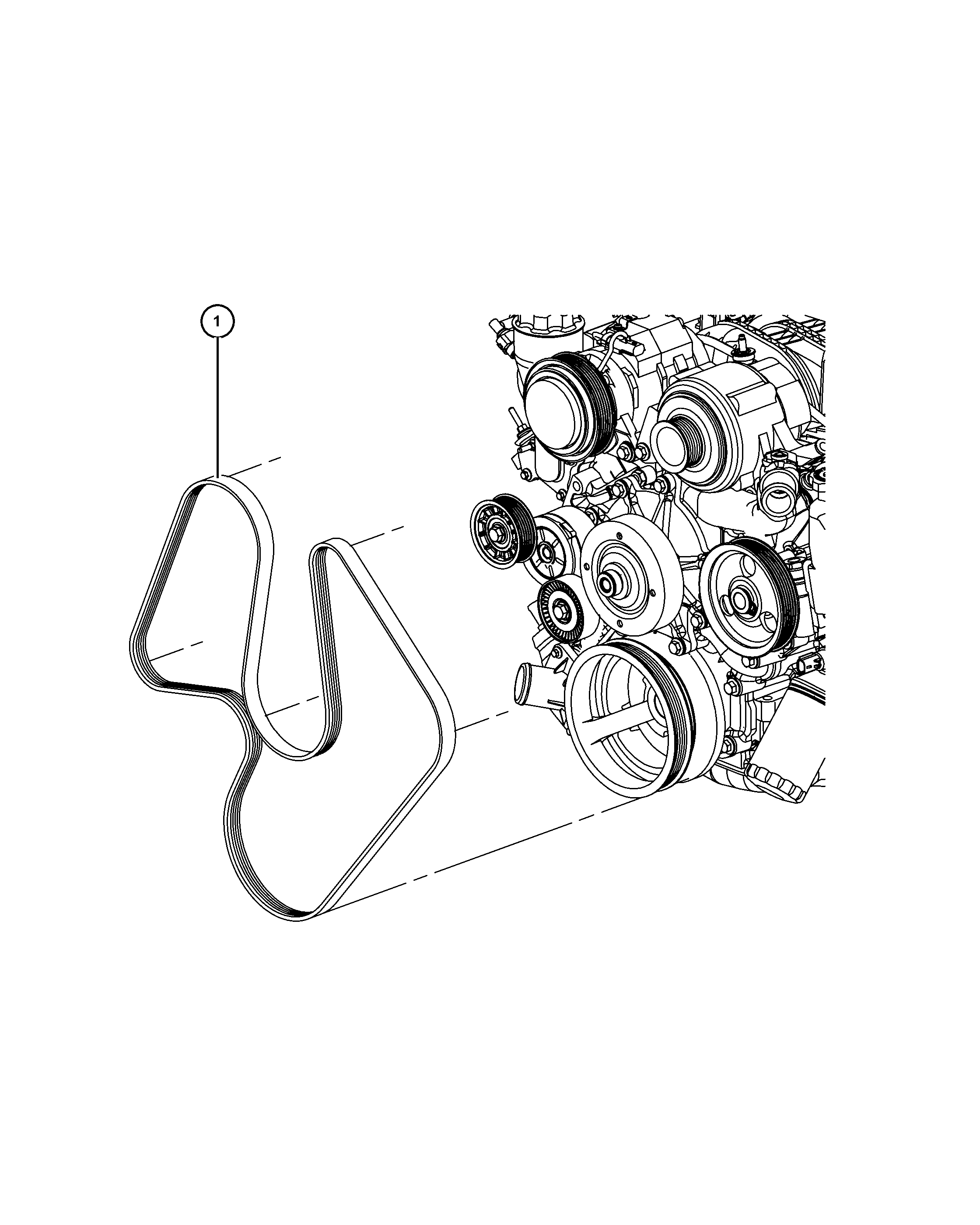 Chrysler 5184 646AC - BELT SERPENTINE ps1.lv