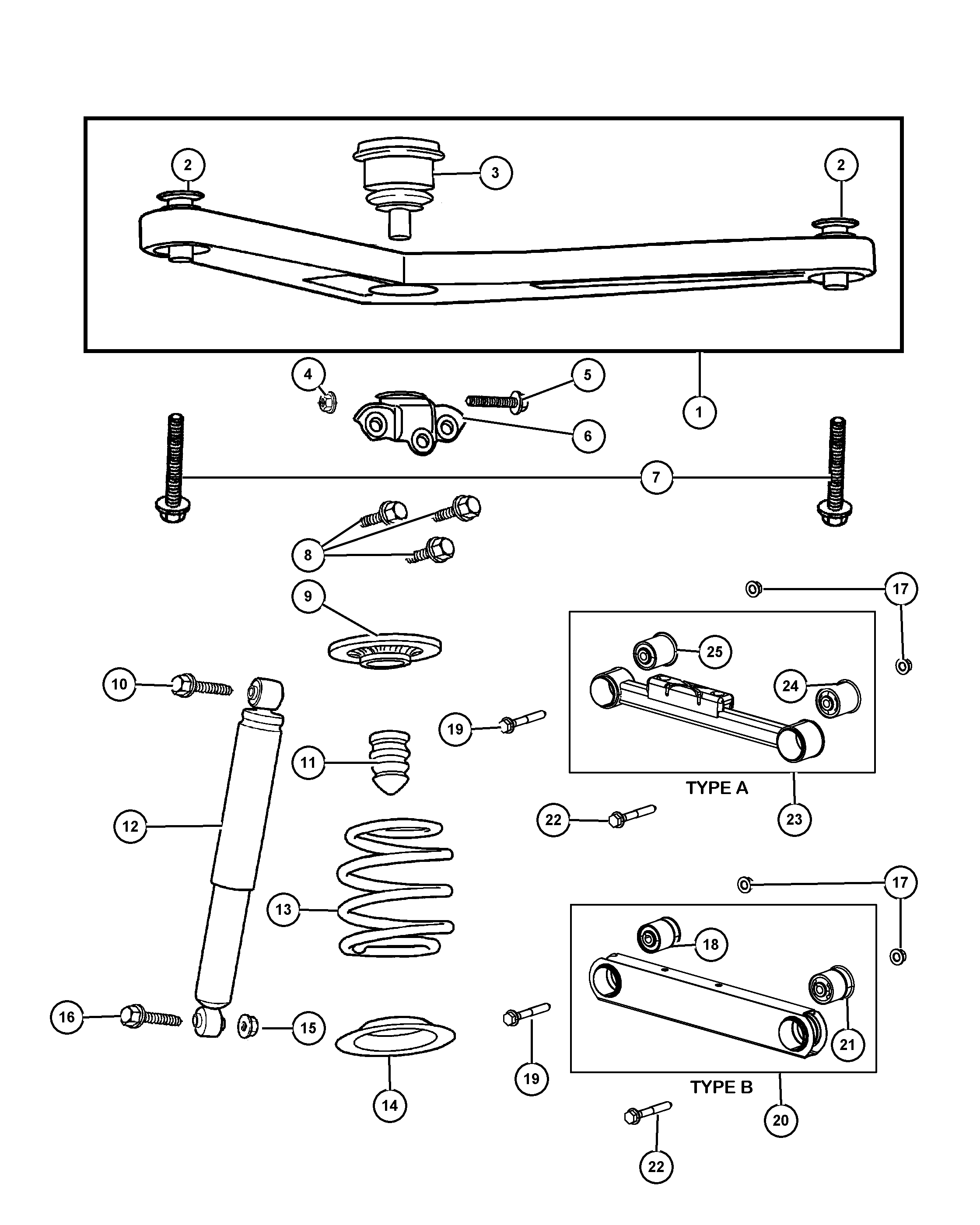 Chrysler 52129 094AA - Piekare, Šķērssvira ps1.lv