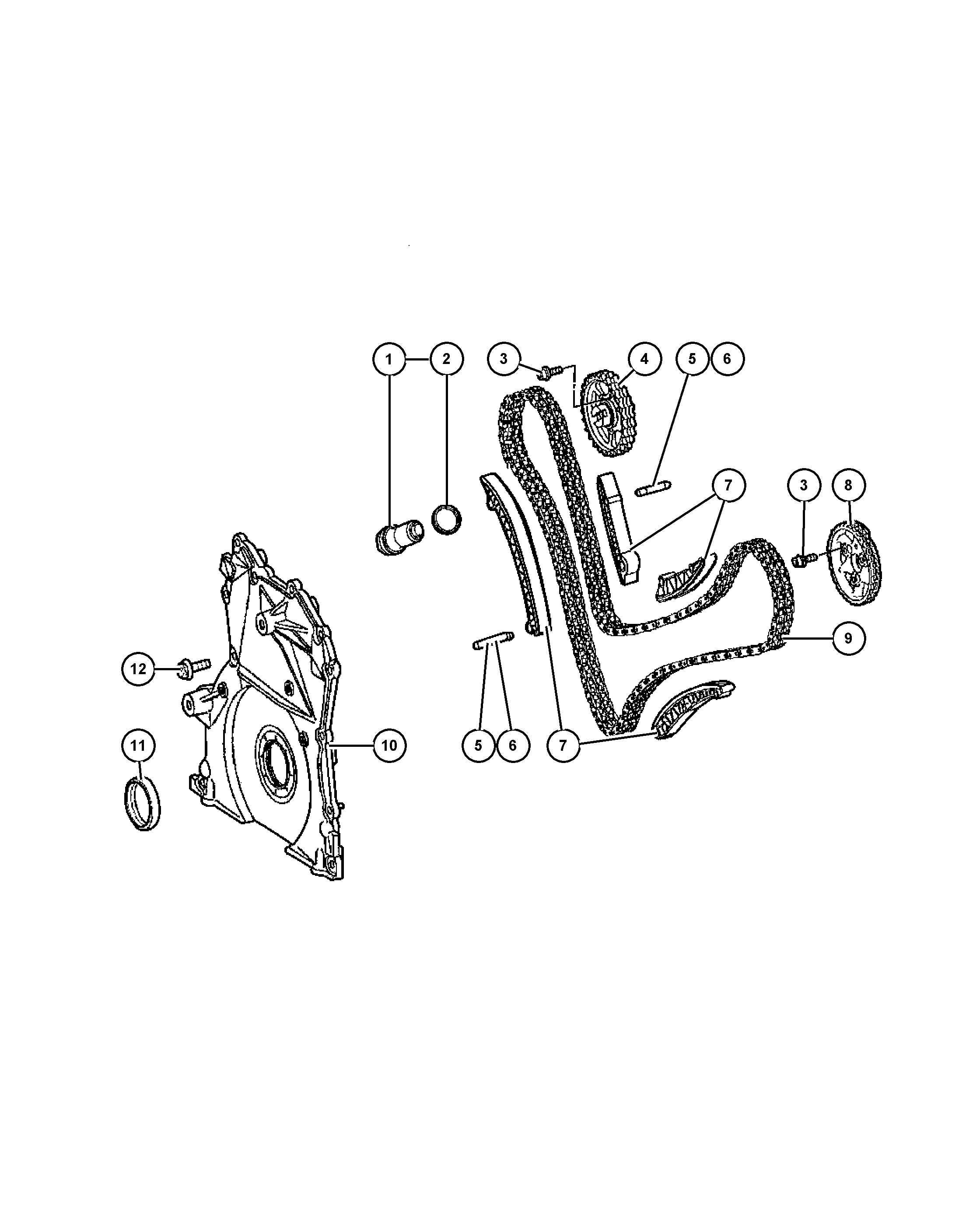 Chrysler 5175 461AA - Spriegotājs, Piedziņas ķēde ps1.lv