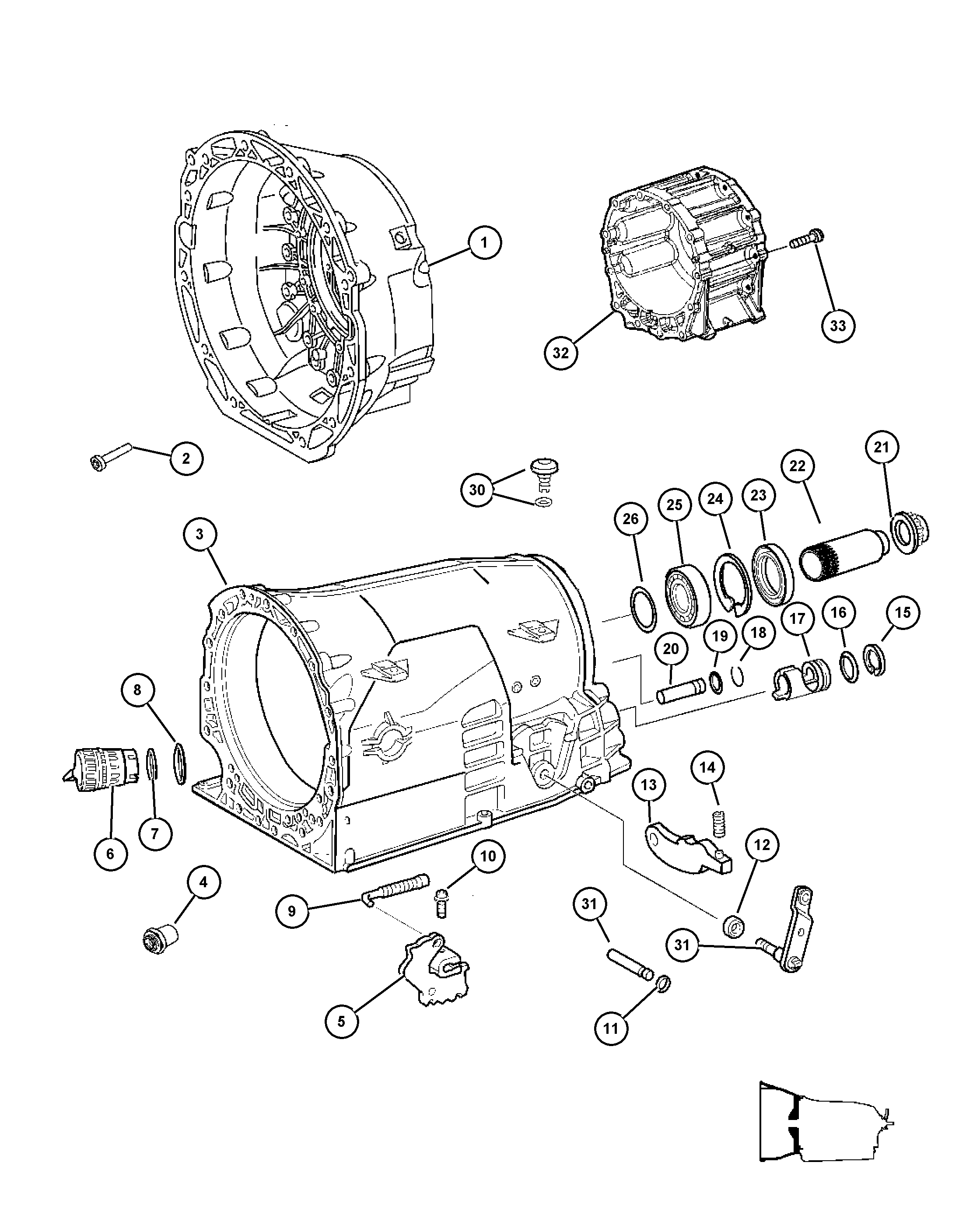 Jeep 52108 324AC - Saspraudņa korpuss, Automātiskās pārnesumk. vadības bloks ps1.lv