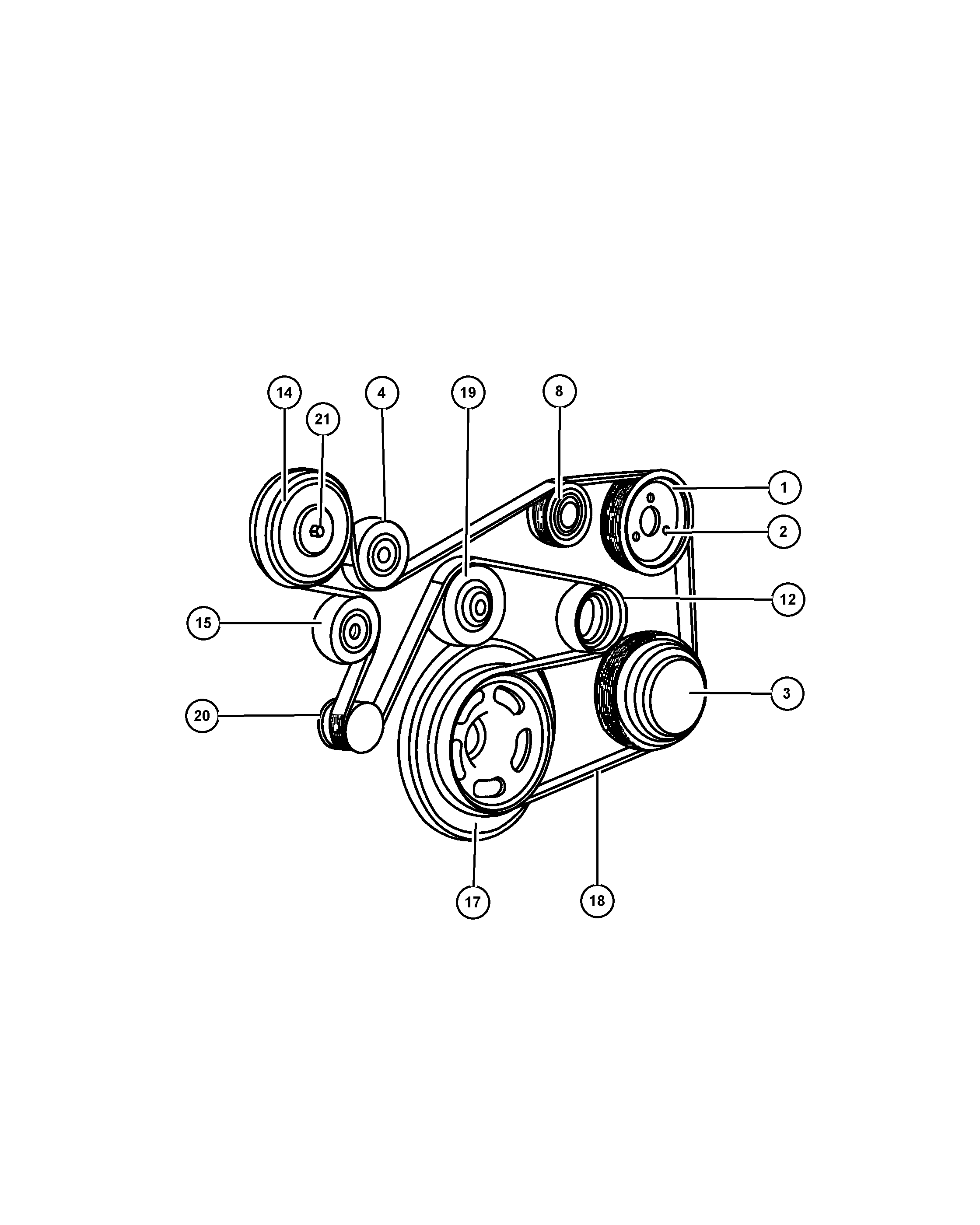 Chrysler 5080 243AA - Siksnas spriegotājs, Ķīļsiksna ps1.lv